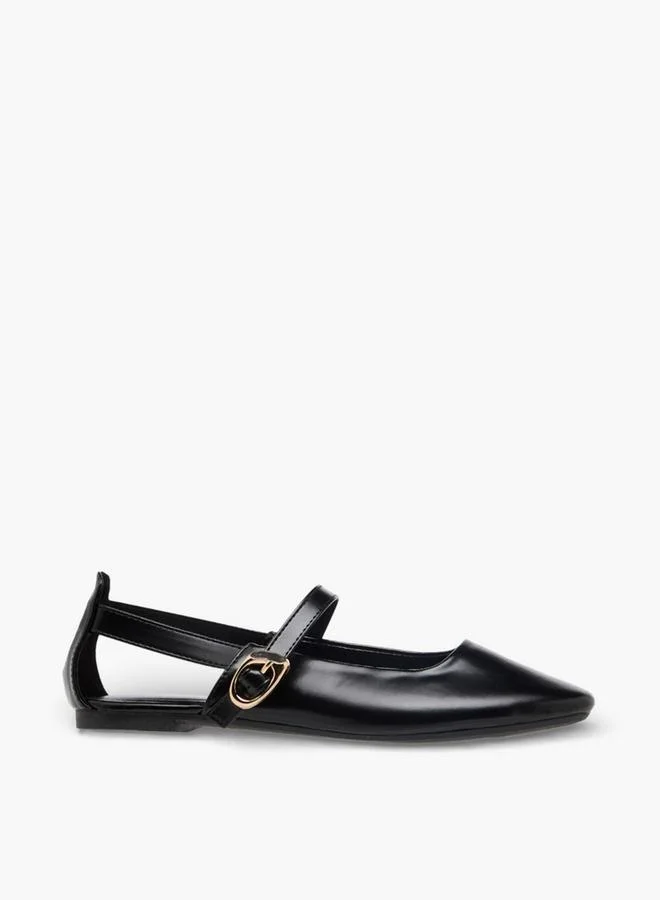 Flora Bella By Shoexpress BLACK Flora Bella Women Cutout Detail Mary Jane Shoes for Women | Best Price UAE